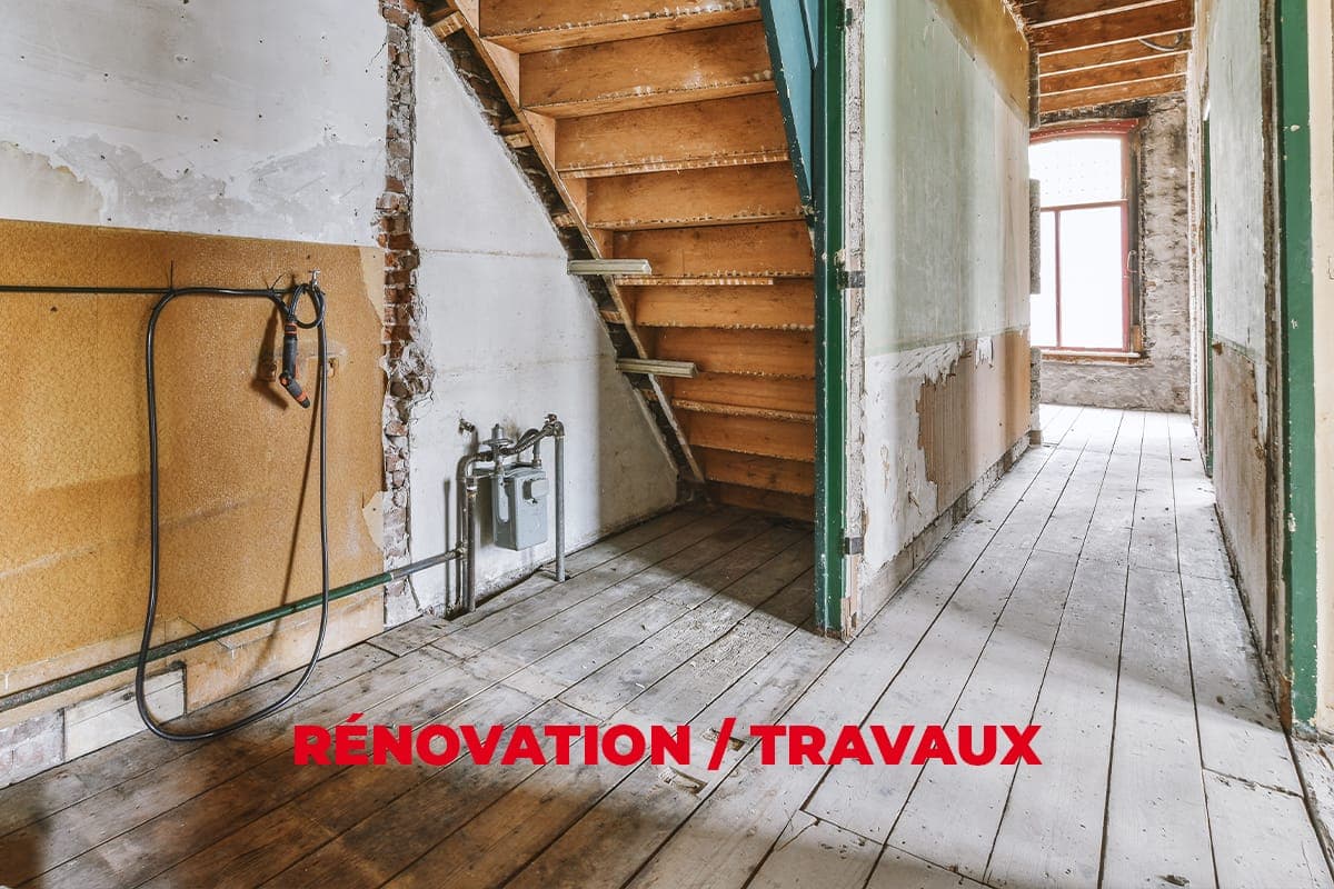Travaux de rénovation dans un appartement ancien